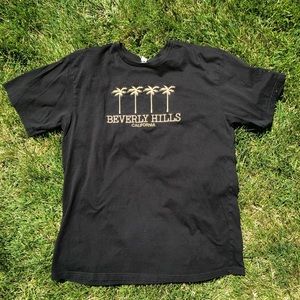 Beverly Hills All Embroidered Men’s Shirt Large